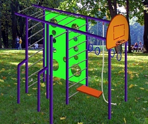 Городок уличный детский Вертикаль со скалодромом (Вертикаль, Городок уличный_скалодром)